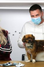 KATIE PRICE and Carl Woods Out with Their Dogs in Essex 01/14/2021