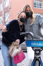 KELLY and TEDDY BENSIMON Rides Citibikes in New York 01/13/2021