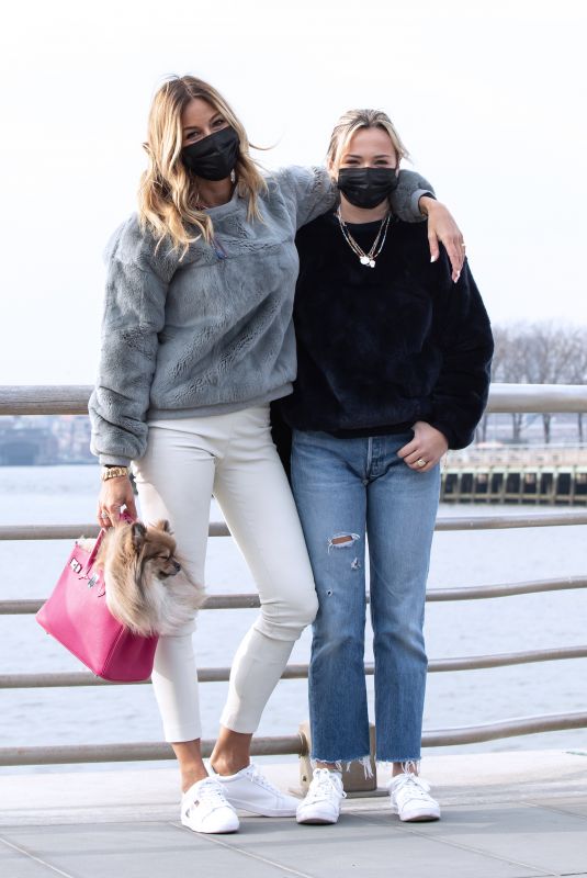 KELLY and TEDDY BENSIMON Rides Citibikes in New York 01/13/2021
