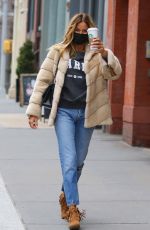 KELLY BENSIMON Out for Coffee in New York 01/24/2021