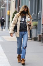 KELLY BENSIMON Out for Coffee in New York 01/24/2021