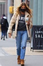 KELLY BENSIMON Out for Coffee in New York 01/24/2021