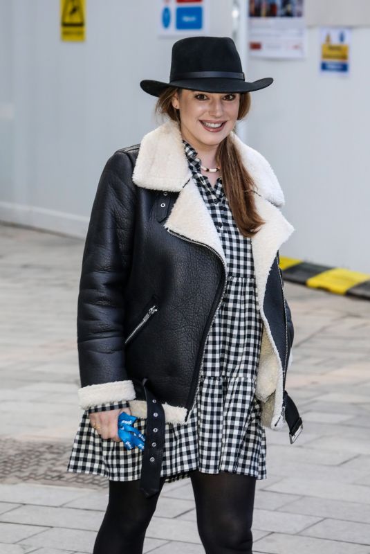 KELLY BROOK Arrives at Global Radio in London 01/12/2021