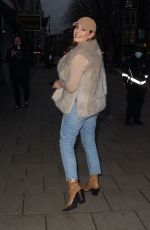 KELLY BROOK Arrives at Global Radio in London 01/19/2021