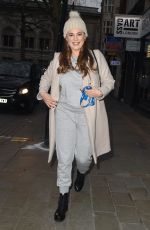 KELLY BROOK Arrives at Global Radio in London 01/21/2021