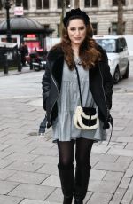 KELLY BROOK Arrives at Heart Radio in London 01/18/2021