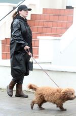 KELLY BROOK Out with Her Dog Teddy in London 01/04/2021