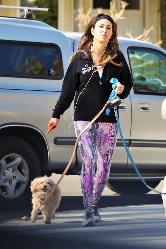 KELLY DODD Out with Her Dogs in Newport Beach 01/27/2021