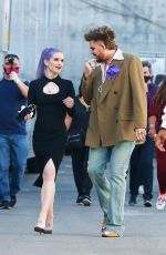KELLY OSBOURNE and Adam Lambert on the Set of a New Show in Los Angeles 01/15/2021