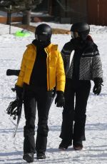 KENDALL and KYLIE JENNER Out Snowboarding in Aspen 01/02/2021