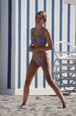KIMBERLEY GARNER in Bikini at a Beach in Miami 01/21/2021