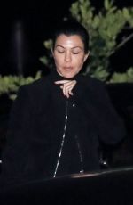 KOURTNEY KARDASHIAN and Travis Barker Night Out in Malibu 01/18/2021