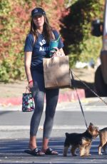 KRISTEN DOUTE Out with Her Dogs in Los Angeles 01/15/2021