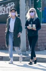 KRISTEN STEWART and DYLAN MEYER at Blue Bottle in Los Feliz 01/04/2021