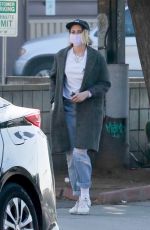 KRISTEN STEWART and DYLAN MEYER at Blue Bottle in Los Feliz 01/04/2021