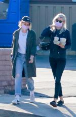 KRISTEN STEWART and DYLAN MEYER at Blue Bottle in Los Feliz 01/04/2021