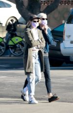 KRISTEN STEWART and DYLAN MEYER at Blue Bottle in Los Feliz 01/04/2021