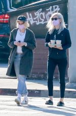KRISTEN STEWART and DYLAN MEYER at Blue Bottle in Los Feliz 01/04/2021