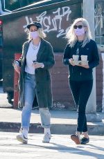 KRISTEN STEWART and DYLAN MEYER at Blue Bottle in Los Feliz 01/04/2021