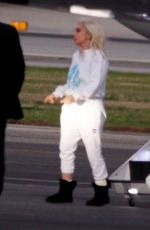 LADY GAGA Flies Back from Presidential Inauguration in Washington DC 01/20/2021