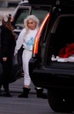 LADY GAGA Flies Back from Presidential Inauguration in Washington DC 01/20/2021