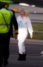 LADY GAGA Flies Back from Presidential Inauguration in Washington DC 01/20/2021