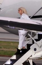 LADY GAGA Flies Back from Presidential Inauguration in Washington DC 01/20/2021