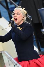 LADY GAGA Performs at 59th Presidential Inauguration in Washington, DC 01/20/2021