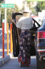 LAETICIA HALLYDAY at a Gas Station in Los Angeles 01/16/2021