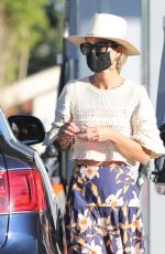 LAETICIA HALLYDAY at a Gas Station in Los Angeles 01/16/2021