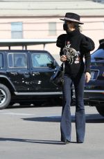 LAETICIA HALLYDAY Out and About in Santa Monica 01/24/2021