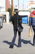 LAETICIA HALLYDAY Out and About in Santa Monica 01/24/2021