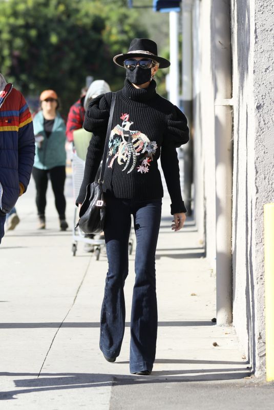 LAETICIA HALLYDAY Out and About in Santa Monica 01/24/2021