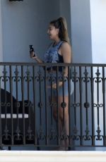 LARSA PIPPEN Chats on the Phone on Her Balcony in Ft. Lauderdale 01/21/2021