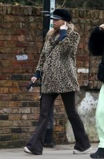 LAURA WHITMORE Out with Her Dog in London 01/18/2021