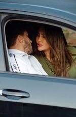 LAUREN GOODGER and Charles Drury Out Kissing in Essex 12/31/2020