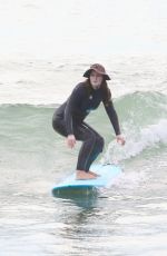 LEIGHTON MEESTER in Wetsuit Surfing in Malibu 01/13/2021