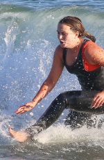 LEIGHTON MEESTER Out Surfing in Malibu 01/04/2021