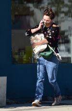 LENA HEADEY Leaves Clare Vivier Store in West Hollywood 01/26/2021