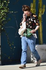 LENA HEADEY Leaves Clare Vivier Store in West Hollywood 01/26/2021
