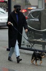LILI REINHART Out with Her Dog in Vancouver 01/30/2021