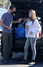 LILY COLLINS at a Recycling Center in Los Angeles 01/13/2021