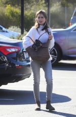 LILY COLLINS at a Recycling Center in Los Angeles 01/13/2021