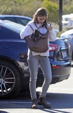 LILY COLLINS at a Recycling Center in Los Angeles 01/13/2021