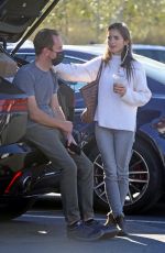 LILY COLLINS at a Recycling Center in Los Angeles 01/13/2021