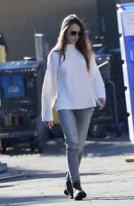LILY COLLINS at a Recycling Center in Los Angeles 01/13/2021