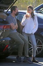 LILY COLLINS at a Recycling Center in Los Angeles 01/13/2021