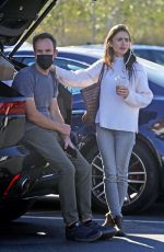 LILY COLLINS at a Recycling Center in Los Angeles 01/13/2021