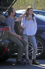 LILY COLLINS at a Recycling Center in Los Angeles 01/13/2021