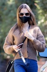 LILY COLLINS in Denim Out in Los Angeles 01/20/2021